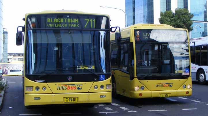 Hillsbus Scania K230UB Volgren CR228L 9940 & Westbus Volvo B10BLE Custom CB60 1451